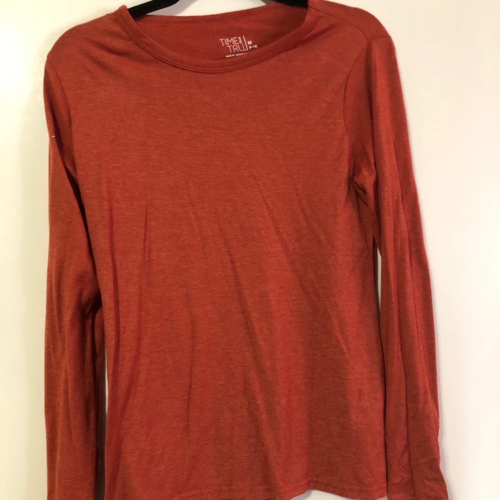 3 for $10** Burnt Orange Long Sleeve